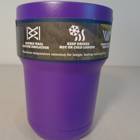 Magellan Outdoors 12 oz Stainless Steel New Purple Tumbler / Cup / Thermos - Picture 16 of 16
